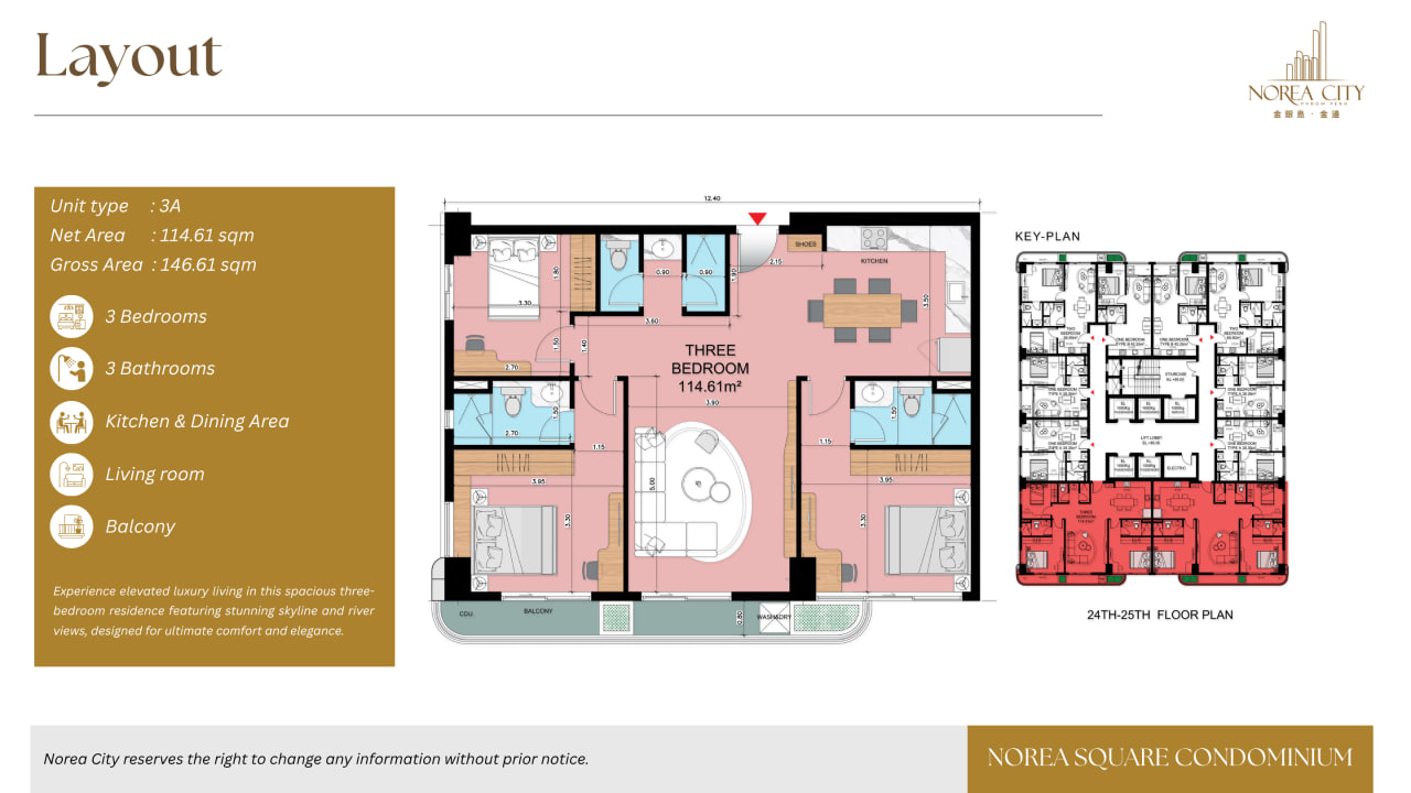 3 Bedroom • Type 3A