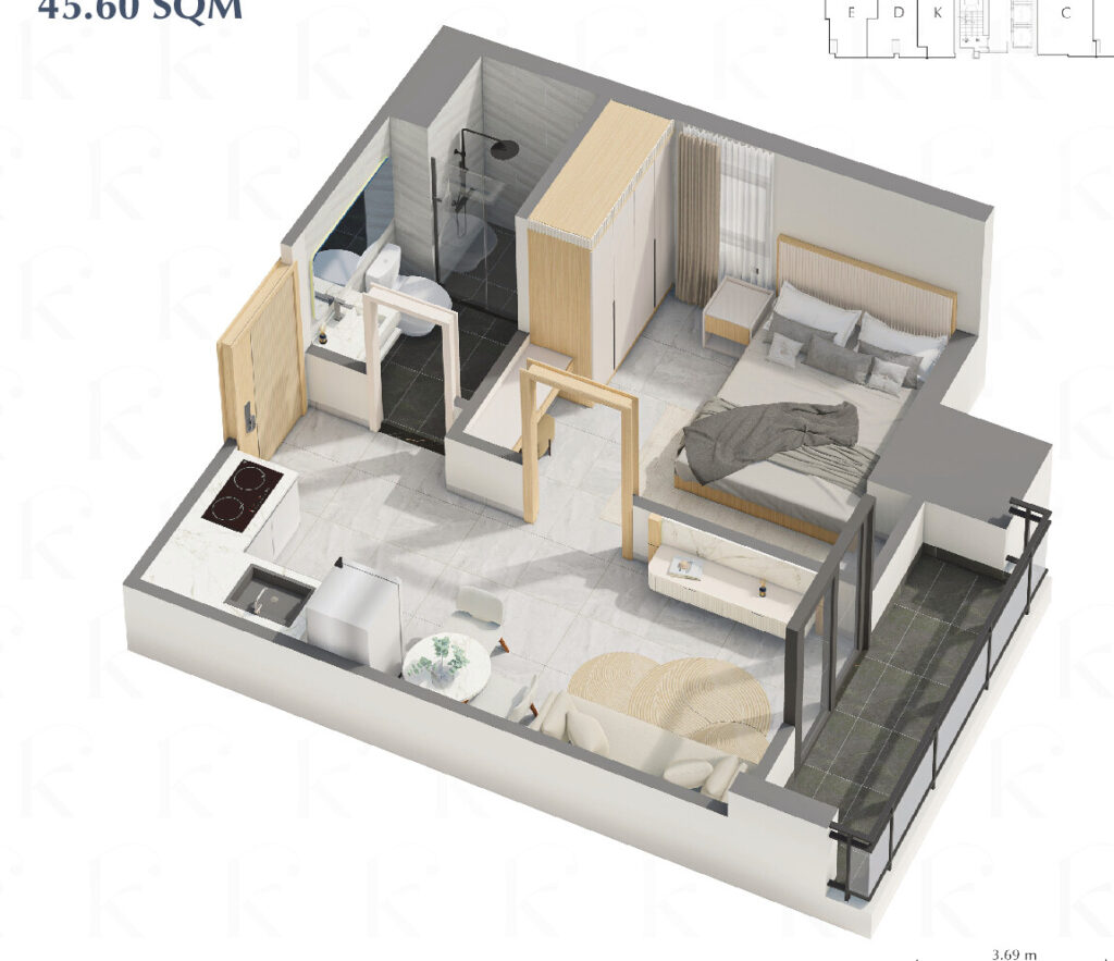 1 Bedroom – Type I